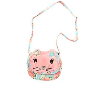 Laura Ashley Pink Floral Cat Kids Bag NWT